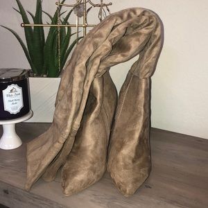 Nude Over the Knee Boots